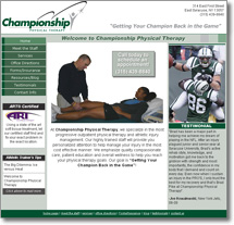 Picture of Championship Physical Therapy Web Site